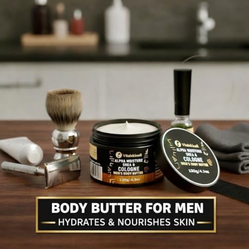 Men's Shea Butter Body Cream - Cologne Scented Moisturizer