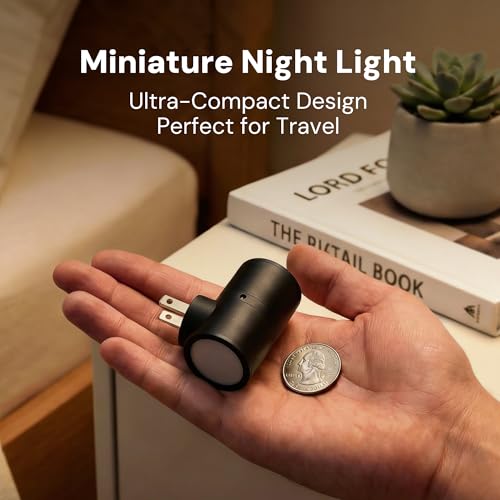 L LOHAS LED Amber Night Light - Dimmable, Rotatable, Plug-in, 2-Pack