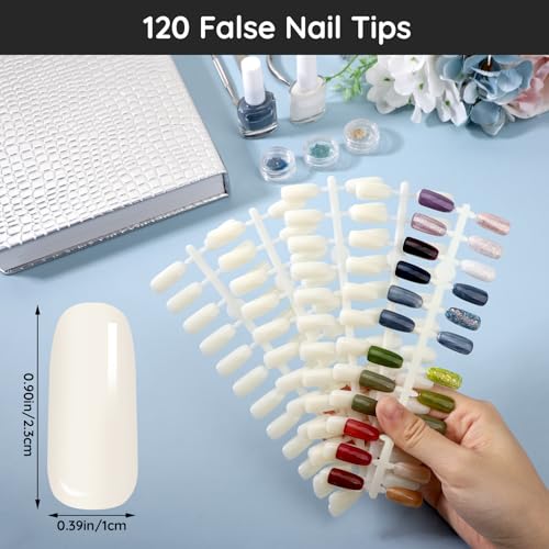 Segbeauty Nail Polish Color Display Book with 120 Reusable Nail Tips