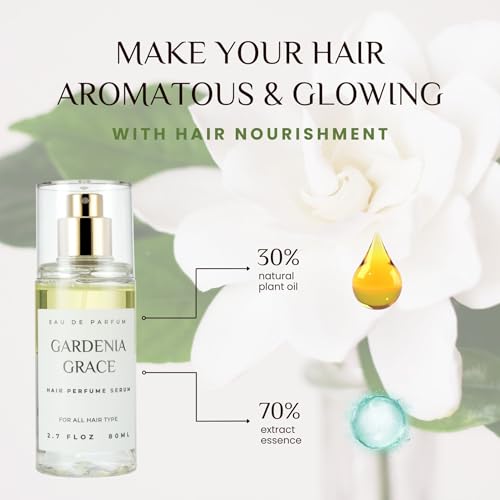 benatu Hair Perfume Mist for Women - Alcohol Free Fragrance Spray with Argan Oil & Keratin, 2.7 fl oz