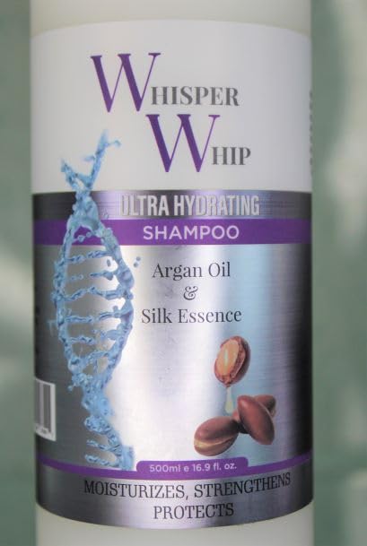 Whisper Whip Ultra Hydrating Shampoo, Moisturizing Argan Oil Hair Cleanser