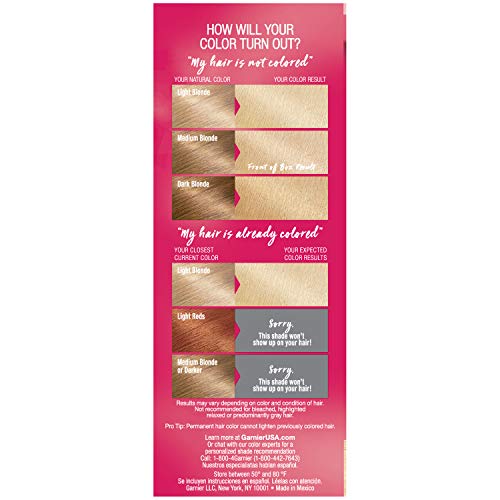 Garnier Hair Color Sensation Rich Long-Lasting Cream 11.3 Extra Light Sun Blonde, Pack of 12