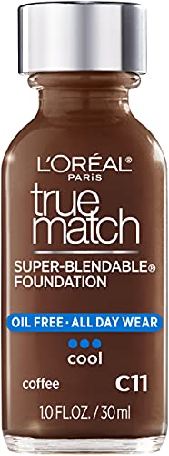 L’Oréal Paris True Match Foundation C11 Coffee - 1 oz, Oil-Free, SPF