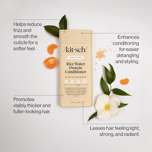 Kitsch Rice Water Hair Conditioner for Hair Growth & Strength - 12.3 oz