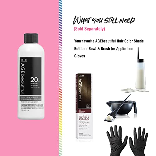 AGE Beautiful 20 Volume Cream Hair Developer for Permanent Hair Color - 16 Fl Oz
