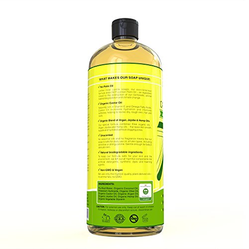 Seven Minerals Unscented Castile Soap 33.8 fl oz - Vegan & Palm Oil-Free