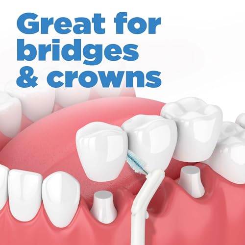 GUM Proxabrush Go-Betweens Moderate Refills 8 Count Pack of 6 – Interdental Dental Brush Refill