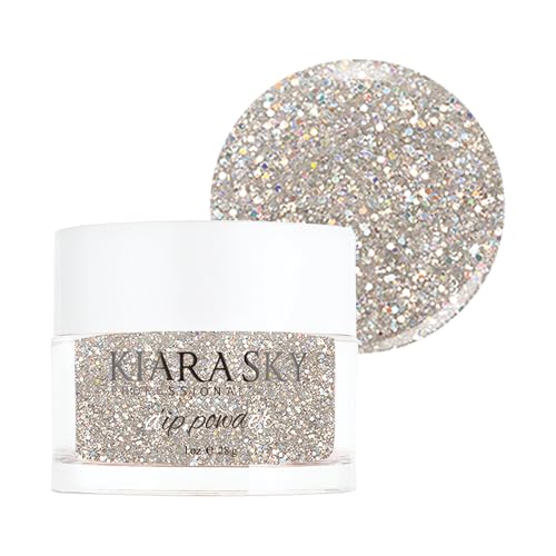 Kiara Sky Dip Powder - Glitter Time for a Selfie - D437, 1oz