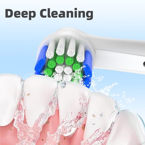Replacement Oral B Pro 1000/Smart 1500 Brush Heads - 8 Color-Coded Medium-Firm Multi-Pack