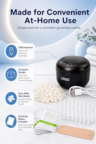 Nose Hair Removal Kit with Wax Beads & Safe Applicator for Men & Women
