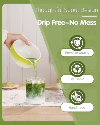 ZENS Premium Matcha Whisk Set - 6-Piece Complete Kit for Tea Ceremony