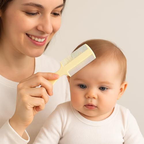 Vakly Fine Tooth Comb Set - Double-Sided Baby Grooming 3 Pack