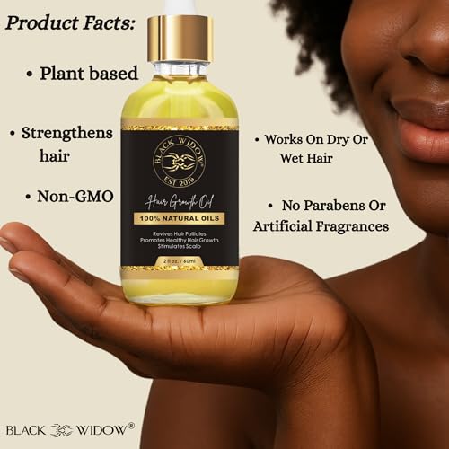 Black Widow Rosemary Mint Scalp & Hair Oil - 2 oz Nourishing Treatment