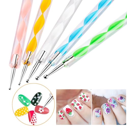 FULINJOY 21-Piece Nail Art Tool Set with Palette & Brushes