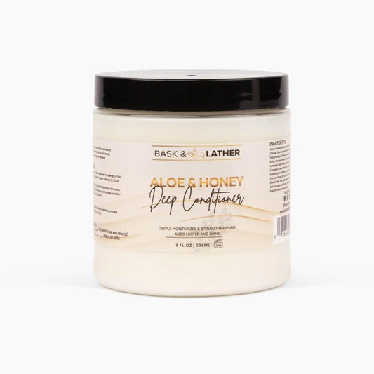 Aloe & Honey Deep Conditioner - Moisturizing Hair Mask with Aloe Vera & Shea Butter | Restores Strength, Reduces Breakage, 8oz