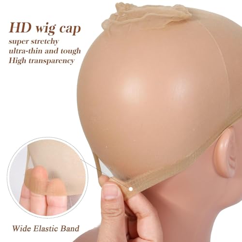 Tinashe HD Wig Caps 5Pack/10PCS - Thin Breathable Nylon Wig Caps for Women & Cosplay
