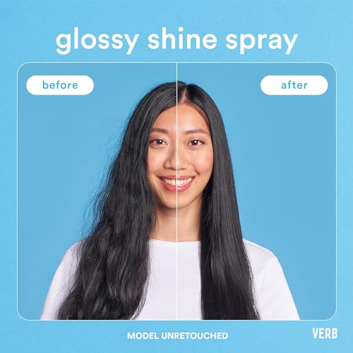 Verb Glossy Shine Spray | Hydrating Heat Protectant for Hair