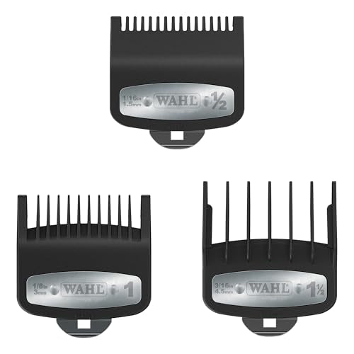 Wahl Professional Clipper Guard Set - 3 Premium Attachments, Model 03354-5001