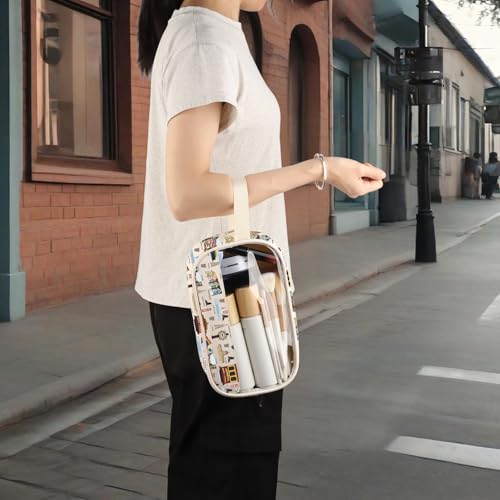 San Francisco Makeup Bag - Waterproof Cosmetic Zipper Pouch (San Francisco-CMB)