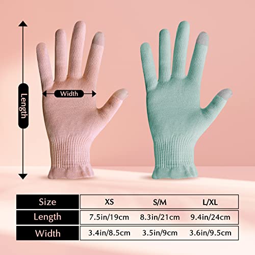 Evridwear Cotton Touchscreen Moisturizing Gloves for Dry Hands