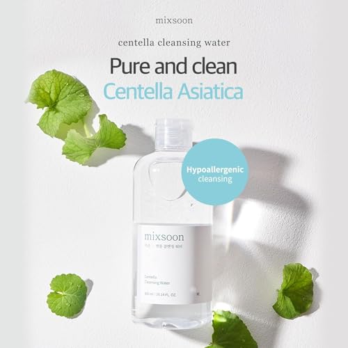 mixsoon Centella Cleansing Water 300ml - Gentle Face Cleanser for Sensitive Skin