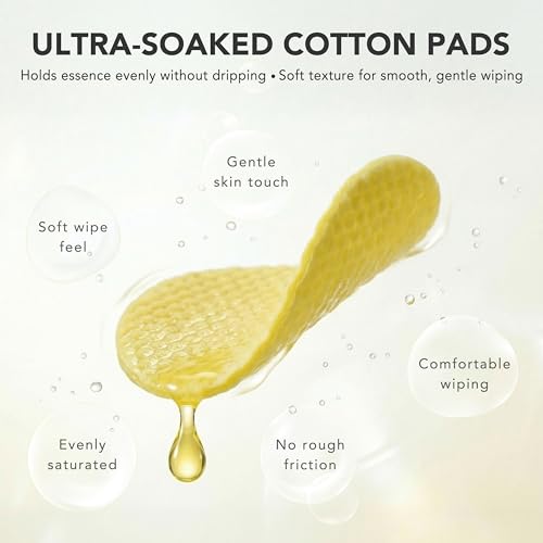 LuxeZX Turmeric Kojic Acid Face & Body Exfoliating Pads – Brightening & Dark Spot Corrector, 60 Radiance Pads