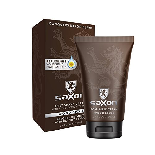 Saxon Post Shave Cream with Micro Moisturizing Beads - Woodspice