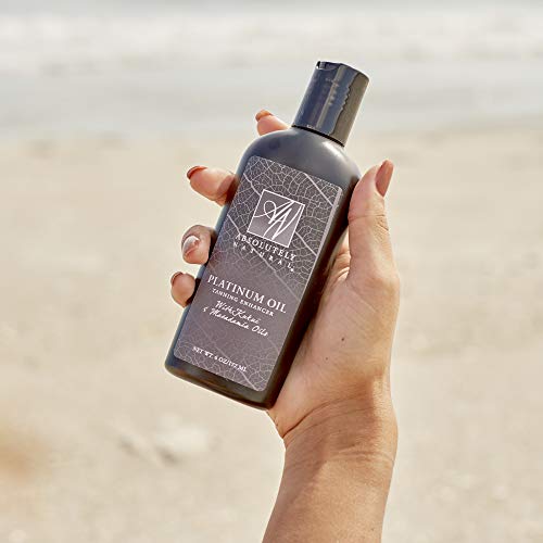 Absolutely Natural Organic Dark Tanning Oil - Reef Safe Sun Tan Enhancer 6oz