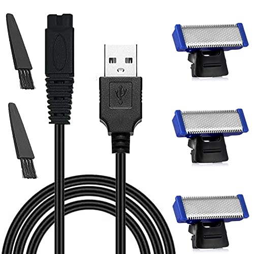3PCS LinMei Solo Replacement Heads, USB Charger & Clean Brushes