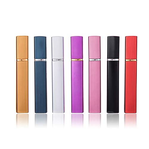 7-Piece Refillable Perfume Atomizer Set - 12ml Travel Spray Bottles