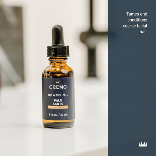 Cremo Beard Oil - Palo Santo, 1 fl oz | Nourish & Soften Your Beard