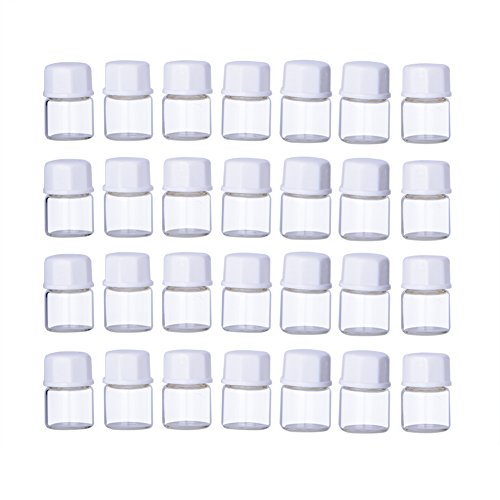 Clear 100pcs 1ml Small Glass Essential Oil Sample Bottles