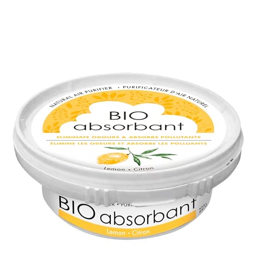 ATTITUDE Bio Absorbent Air Purifier - Activated Carbon, Lemon Scent, 8oz