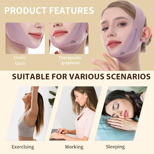 V-Line Lifting Mask for Jawline Tightening - Pink