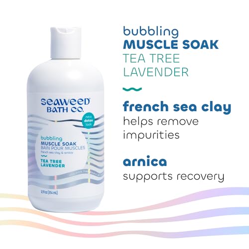 Seaweed Bath Co. Bubbling Muscle Soak - Tea Tree Lavender, 12oz