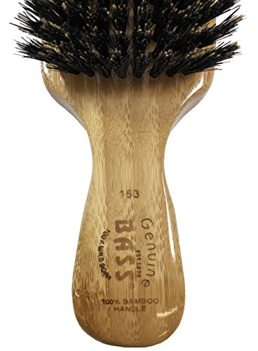 Bass Classic Men's Club Hair Brush, 100% Wild Boar Bristle & Bamboo Handle