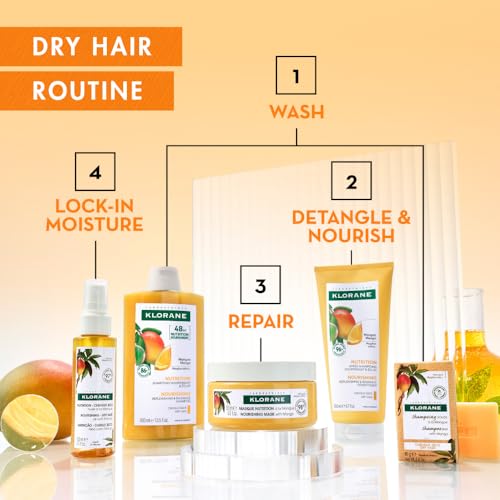 Klorane Nourishing Conditioner with Mango, 6.7 Fl Oz - Softens Dry Hair
