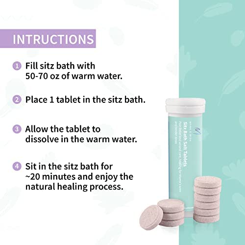 Mama & Wish Postpartum Sitz Bath Tablets - 20 Tablets (2-Pack)