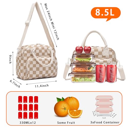 Insulated Lunch Bag for Women & Girls – Reusable Leakproof Cooler Tote