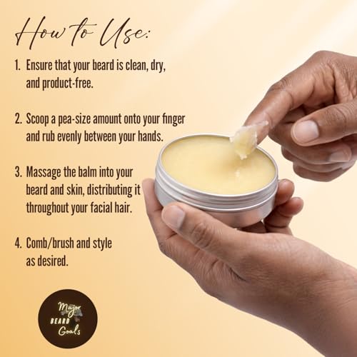 Men's Beard Balm with Shea Butter & Beeswax - Deep Conditioning & Style Support