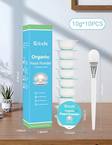 Erinde Organic Pearl Powder - 10g Pods for DIY Masks & Creams