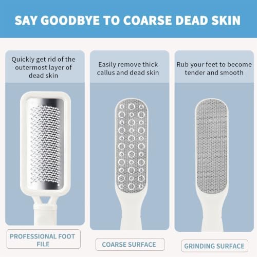 Fu Store 2 Pack Foot Files Callus Remover Rasp Dual Sided File