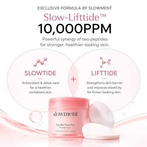 Pore Minimizing Toner Pads | 60 Hydrating Exfoliating Pads for Smooth Skin