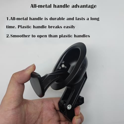 Heavy-Duty Metal Recliner Pull Handle Replacement - Universal Fit