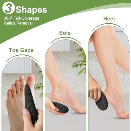 Natural Pumice Stone Set for Feet - 3 Pack Exfoliation Tools
