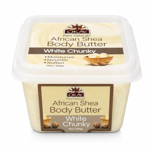 OKAY Shea Butter White Chunky Deep Moisturizing Lotion - 10 Ounce
