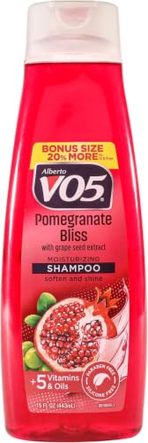Alberto VO5 Pomegranate Bliss Moisturizing Shampoo, 15 oz (Pack of 5)