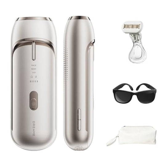 Dreame Nova IPL Hair Removal with Dual-Lamp 27J Output, Sapphire ICE Cooling, 3.9cm©÷ Window, 0.2s Flash, Adaptizone AI Detection, Photon Skincare, Up to 96% Reduction Full-Body for Women and Men