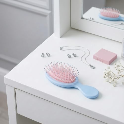 12 Pack Mini Hair Brushes - Travel Detangling Brushes for All Hair Types