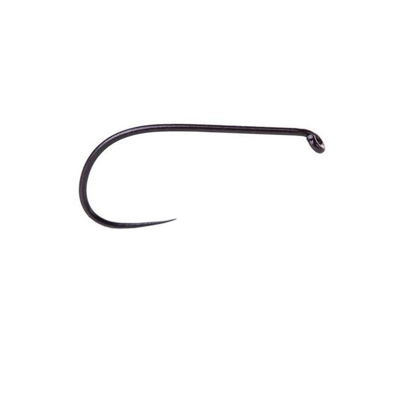 Eupheng 100pcs Plus Best Barbless Competition Fly Fishing Hook Collection - Dry Nymph Strimp&Pupa, Pupa Jig Hooks, High Carbon (Dry Hook EP-9214, 16#)